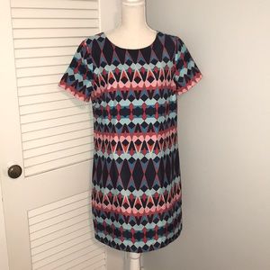 EUC JCrew Geometric Mini Dress